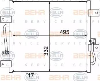 Hella 8FC 351 309-101 Випаровувач кондиціонера Hella 8FC 351 309-101 Випаровувач кондиціонера