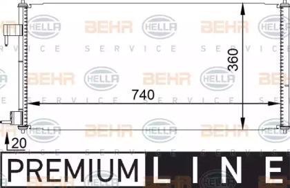 Hella 8FC 351 318-351 Конденсер Hella 8FC 351 318-351 Конденсер