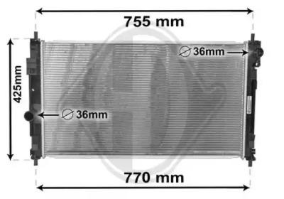 Diederichs DCM1638 Радиатор охлаждения двигателя Diederichs DCM1638 Радиатор охлаждения двигателя