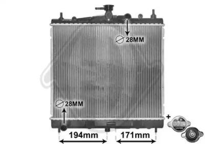 Diederichs DCM1845 Радіатор охолодження двигуна Diederichs DCM1845 Радіатор охолодження двигуна