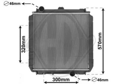 Diederichs DCM2458 Радиатор охлаждения двигателя