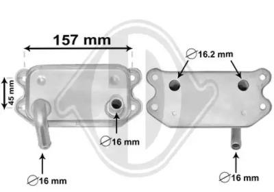 Diederichs DCO1078 Радіатор масляний