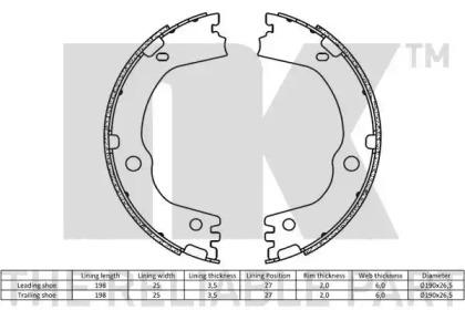 NK 2735834 Brake pads NK 2735834 Brake pads