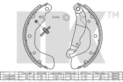 NK 2736540 Brake pads