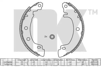 NK 2739581 Brake pads NK 2739581 Brake pads