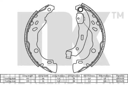 NK 2739690 Brake pads