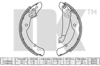 NK 2743631 Brake pads