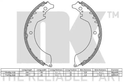 NK 2751419 Brake pads
