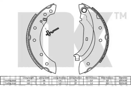 NK 2799572 Brake pads NK 2799572 Brake pads