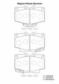 NPS T360A90 Brake pads NPS T360A90 Brake pads