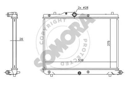 Somora 301540B Радіатор