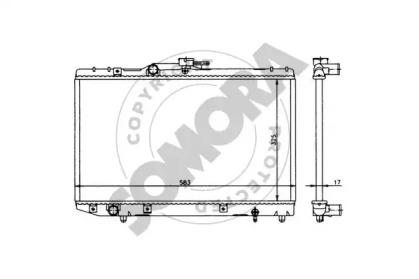 Somora 310040 Радіатор охолодження двигуна Somora 310040 Радіатор охолодження двигуна