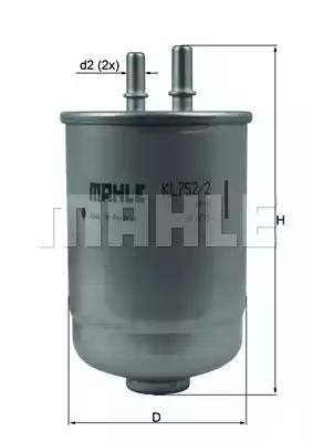 Mahle Original KL 752/2D Фільтр паливний