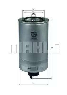 Mahle Original KC186 Fuel filter Mahle Original KC186 Fuel filter