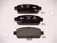 Japko 51W05 Колодки гальмівні