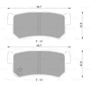 Bosch 0 986 AB3 073 Brake pads