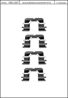 Quick Brake 109-1227 Spring set disc brake