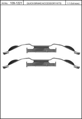 Quick Brake 109-1221 Spring set disc brake