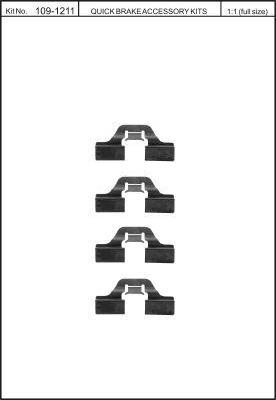 Quick Brake 109-1211 Spring set disc brake Quick Brake 109-1211 Spring set disc brake