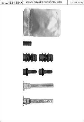 Quick Brake 113-1484X Ремкомплект супорта тормозного Quick Brake 113-1484X Ремкомплект супорта тормозного