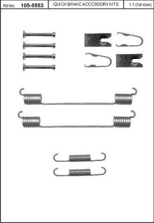 Quick Brake 105-0883 Repair kit brake pad Quick Brake 105-0883 Repair kit brake pad