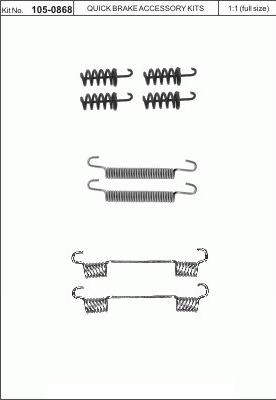 Quick Brake 105-0868 Repair kit brake pad Quick Brake 105-0868 Repair kit brake pad