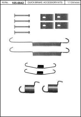 Quick Brake 105-0842 Repair kit brake pad Quick Brake 105-0842 Repair kit brake pad