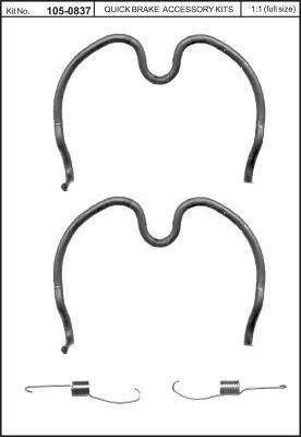 Quick Brake 105-0837 Repair kit brake pad Quick Brake 105-0837 Repair kit brake pad