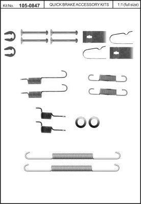 Quick Brake 105-0847 Repair kit brake pad