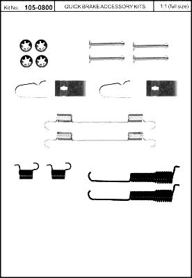 Quick Brake 105-0800 Repair kit brake pad