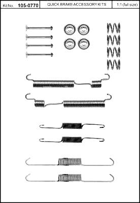 Quick Brake 105-0770 Repair kit brake pad