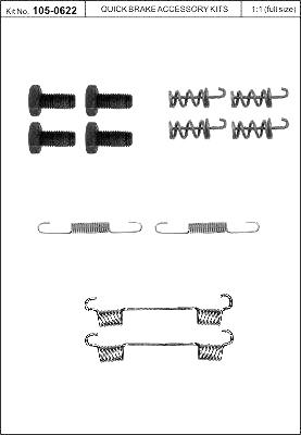 Quick Brake 105-0622 Repair kit brake pad Quick Brake 105-0622 Repair kit brake pad