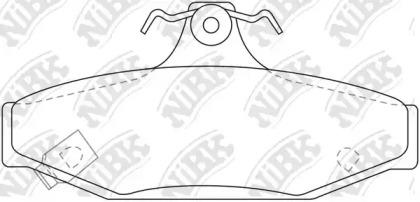 NIBK PN0420 Колодки гальмівні NIBK PN0420 Колодки гальмівні