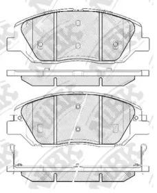 NIBK PN0446 Колодки гальмівні