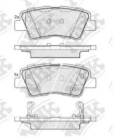 NIBK PN0538 Brake pads