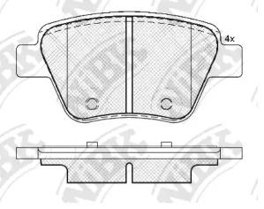 NIBK PN0550 Brake pads