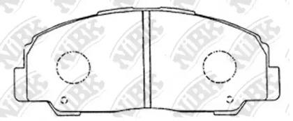 NIBK PN1291 Колодки гальмівні