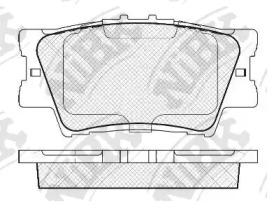 NIBK PN1522 Колодки тормозные