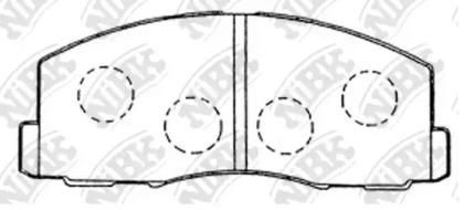 NIBK PN3158 Brake pads