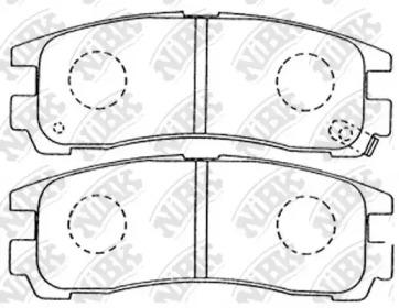 NIBK PN3174 Brake pads