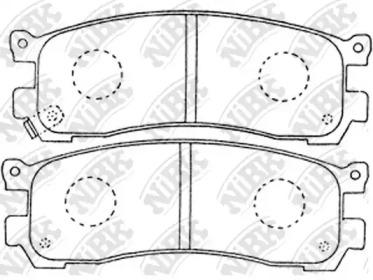 NIBK PN5290 Колодки гальмівні