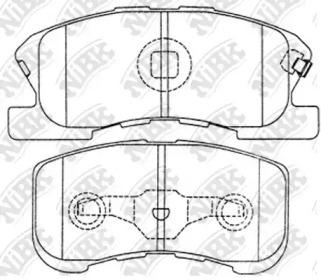 NIBK PN6427 Brake pads NIBK PN6427 Brake pads