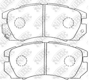 NIBK PN7247 Brake pads NIBK PN7247 Brake pads
