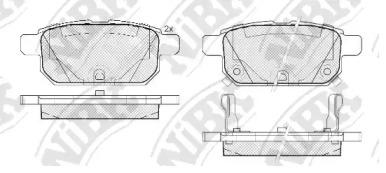 NIBK PN9808 Колодки гальмівні NIBK PN9808 Колодки гальмівні