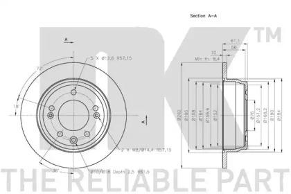 NK 203527 Brake disc