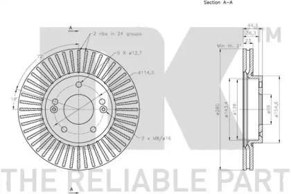 NK 203538 Brake disc