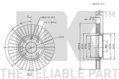 NK 203629 Brake disc