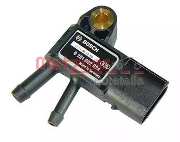 Metzger 0906154 Sensor exhaust gas pressure