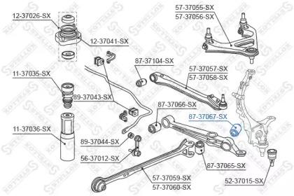 Stellox 87-37067-SX Arm assy suspension