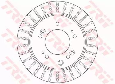 TRW DF6191S Brake disc